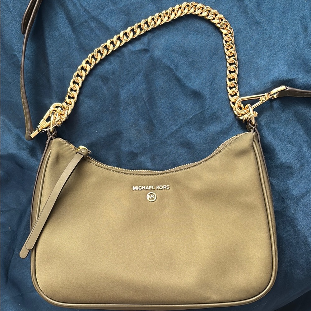 Michael Kors Army Green Two-Way Shoulder Bag - Picture 4 of 9